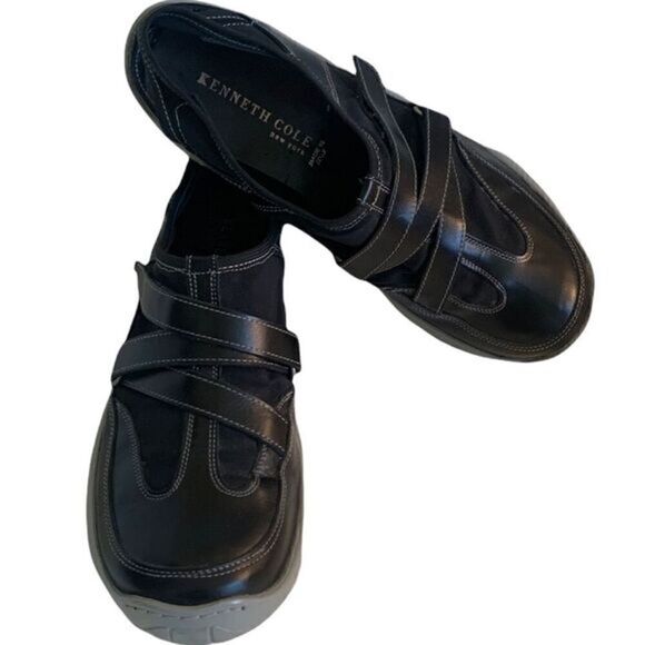 Kenneth Cole Black‎ Sneakers with Back Strap Size 7 - Picture 1 of 12